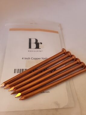 Brillante 4-Inch Copper Nails - (Set 6)